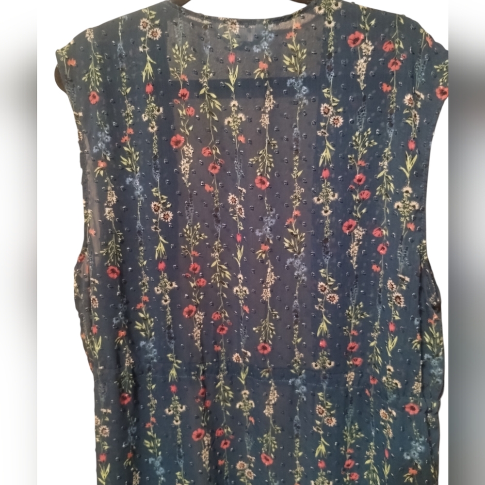 Lauren Conrad-Floral Blue Duster - Picture 3 of 3